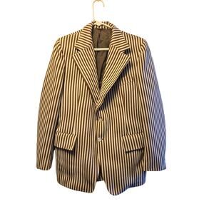 Vintage John Pomer DCL 601 Striped Blazer - Mens